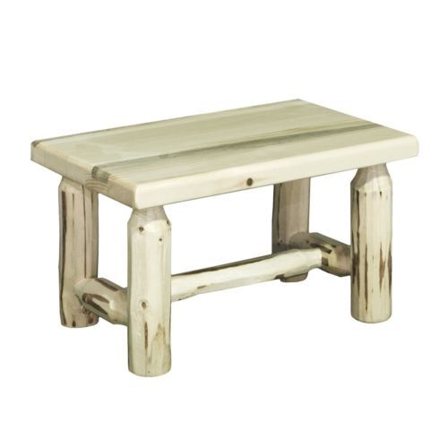 Wood Ottomans, Footstools and Poufs