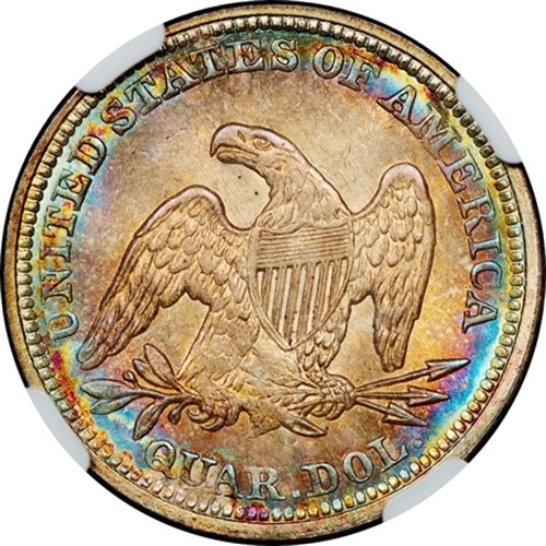 NGC 1856 Seated Quarter MS66 