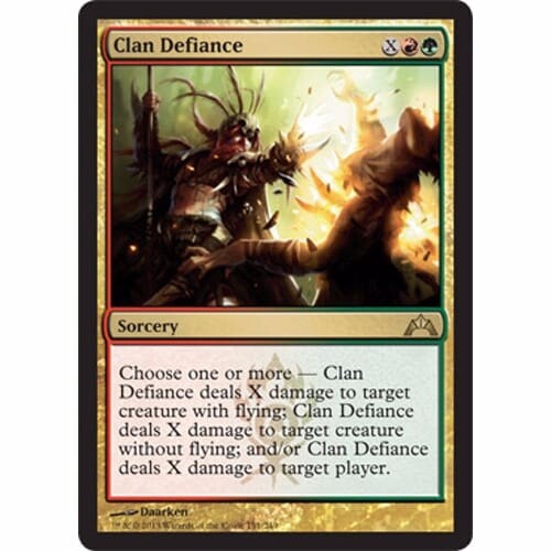 + Clan Defiance Near Mint Englisch Gatecrash Rare Mtg Magic The Gathering +