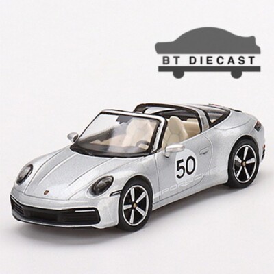 MINI GT PORSCHE 911 TARGA 4S HERITAGE DESIGN EDITION 1/64 GT SILVER METALLIC 507
