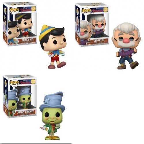 Funko Pop! Disney 1029 1028 1025 Pinocchio, Geppetto & Jiminy