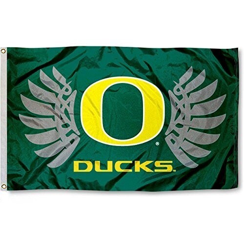 OREGON DUCKS 3'X5' FLAG BANNER ***100% FULL COLOR ON BOTH SIDES OF FLAG***