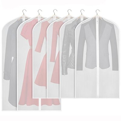 Zilink Hanging Garment Bag Lightweight Suit Bags Dust Proof Set of