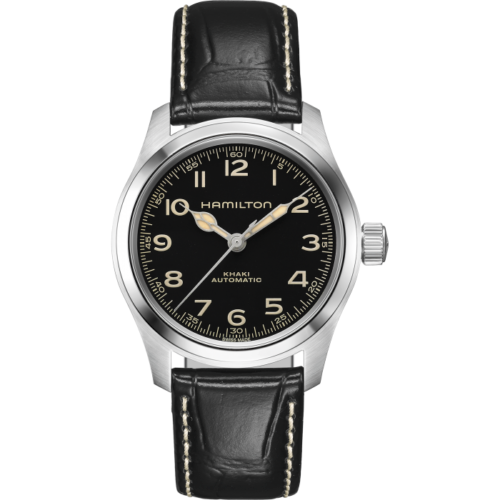 Pre-owned Hamilton H70405730 Khaki Field Interstellar Murph 38mm In Box