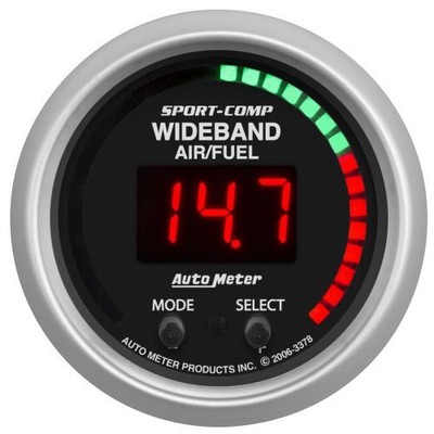 Auto Meter 3378 2-1/16'' Wideband Pro Plus Air/Fuel Ratio Gauge - 6:1-20:1 AFR