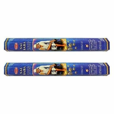 HEM Sai Baba Incense Sticks Agarbatti Masala - Pack of 2 Tubes, 20 Sticks Each B