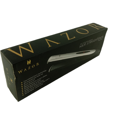 Wazor Flat Iron/ Hair Straightener Ceramic Plate Fast Heat-Up White/Black 04421