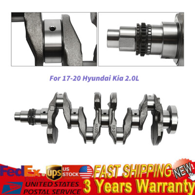 2.0L Engine Crankshaft 23110-2E501 For Elantra Kona 2017 2018 2019 2020 Silver