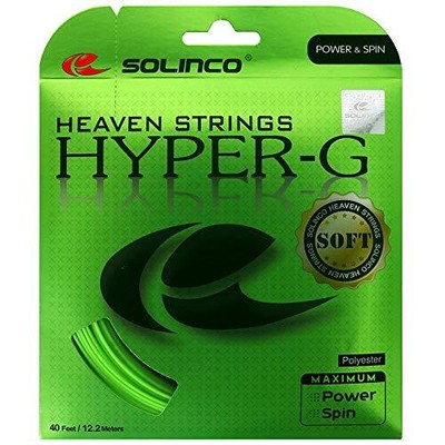Solinco Hyper-G Soft 16L Tennis String 4 Pack Set - Best Racquet String for Spin