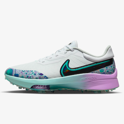 

Широкие кроссовки для гольфа Nike Air Zoom Infinity Tour NXT% NRG «Play To Live» (FD5424-100), White / clear jade, Nike Infinity