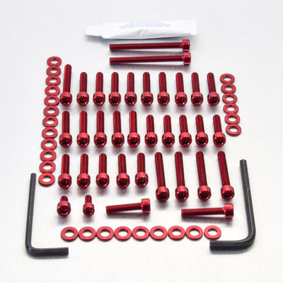 ZX-6R J1-J2-J3 Race Spec Silver Fastener Kit | eBay