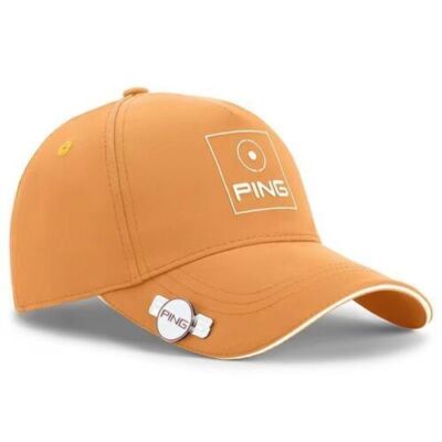 The PING Classic Golf Cap is adjustable by one size to fit most baseball caps