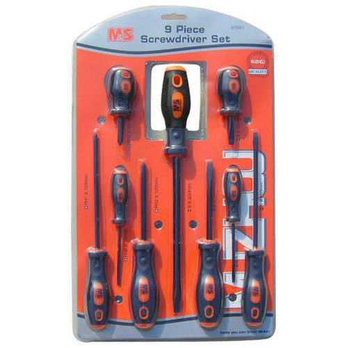 Set Kit Cacciaviti 07501 9 Pezzi Taglio Croce Giraviti Varie Misure idea