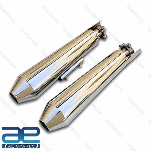 PoweRage Exhaust Silencer Short For Royal Enfield Twin Interceptor 650 Continental GT 650