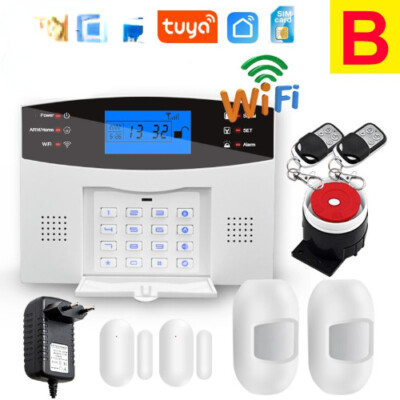 Wired & Wireless WiFi GSM Home Burglar Security Alarm System 433MHz Host 