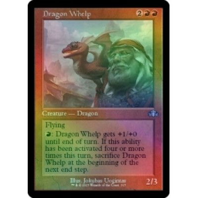 FOIL DRAGON WHELP (RETRO FRAME) X4 Dominaria Remastered Magic MTG MINT CARD