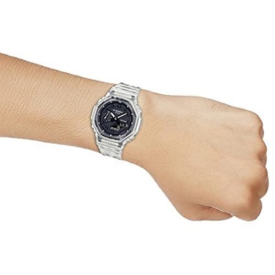 Pre-owned G-shock Casio  Men Black Dial Analog-digital Ga-2100ske-7adr (g1102)
