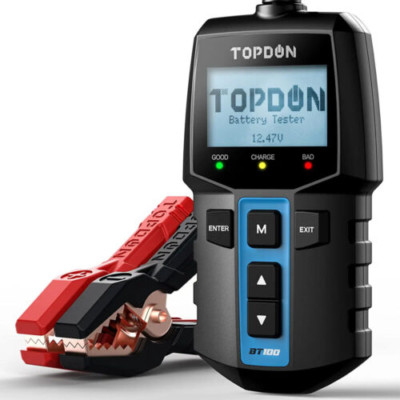  2024 TOPDON BT100 12V Car Battery Tester Battery Load Tester Battery Analyzer