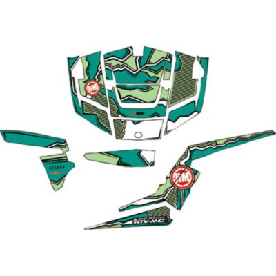 Attack Graphics QUAKE Complete UTV Graphics Kit White/Teal/Mint