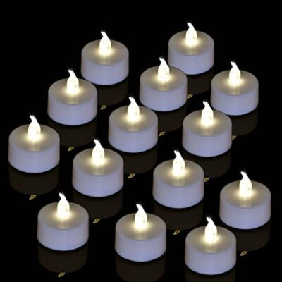 Lights Battery Powered Tea Lights Flameless Candles Warm Whi
