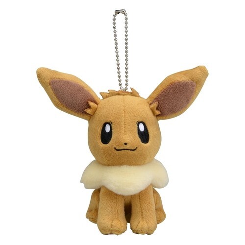 Оригинальный плюшевый брелок-талисман Центра покемонов Eevee NEW