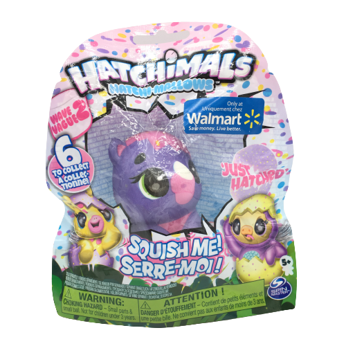 Hatchimals HatchiMallow Squishy Hatchimals Just Hatched Series Purple Rhino NEW