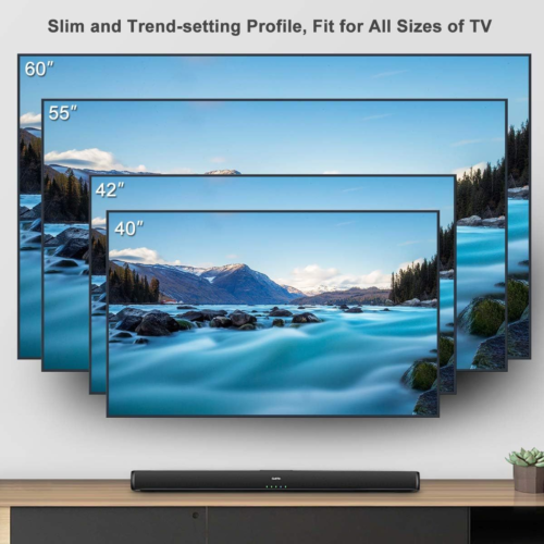 Saiyin Sound Bars for TV, Wired and Wireless Bluetooth 5.0 TV Stereo 32 inch