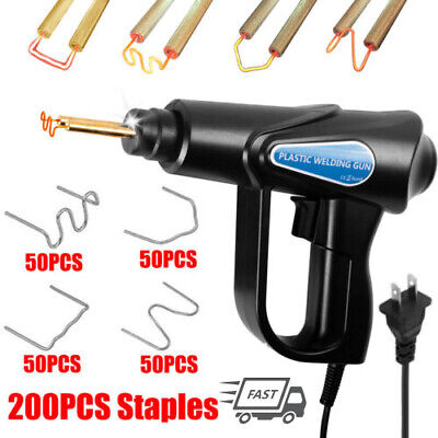 Best Car Bumper Repair Plastic Welder Hot Stapler Plastic Welding Gun+200Staples