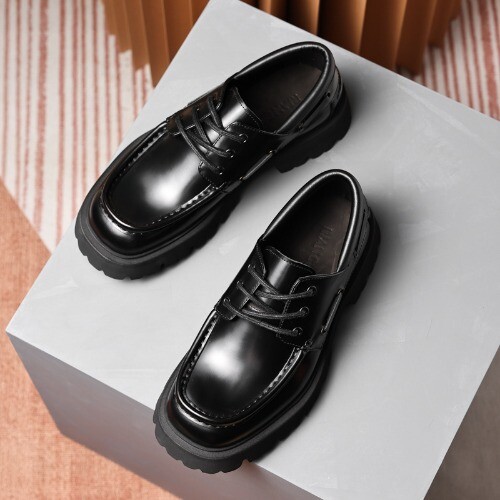 New Men's Business Formal Leather Shoes Lace-up British