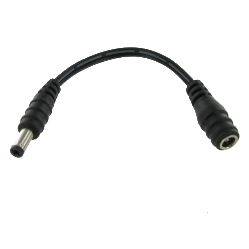 6 inch Male to Female 2.1mm x 5.5mm Plug DC Power Adapter Cable 18GA CCTV Camera