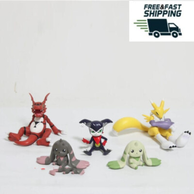 EVO Studios Digimon Guilmon Renamon Lopmon Terriermon Impmon Bundle In Stock Hot