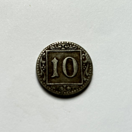 MüNster In Westfalen 1918 10 Pfennig Notgeld Funck 350.3 Iron Coin # 1