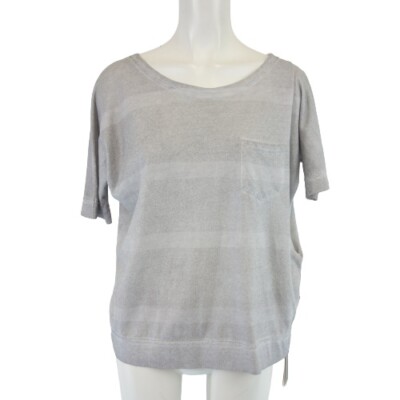 Marc Cain Shirt Ladies Top Grey Oversize Cut 100% Cotton New