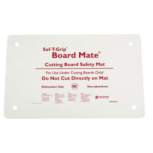 San Jamar CBM1016 Saf-T-Grip Board-Mate Nonslip Cutting Board Mat, 16"x 10"