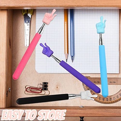 4Pcs Telescopic Teachers Pointer Mini Extendable Hand Pointer Finger Pointer ...