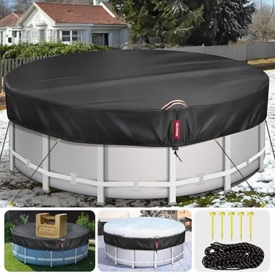 15 Ft Round Winter Pool Covers for Above Ground Pools - 15 FT Round pool cover