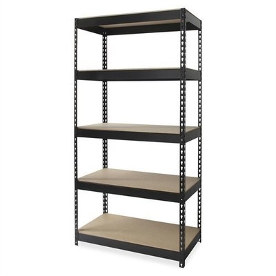Lorell Riveted Steel Shelving - 84'' Height X 48'' Width X 24'' Depth - 5
