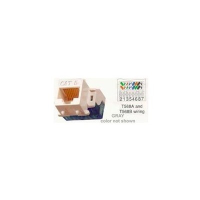 ICC Cat 5e- EZ- Modular Connector- Gray - 1 x RJ-45 Network Female - Gray