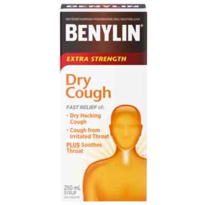 BENYLIN Extra Strength Dry Cough Syrup 250mL From Canada