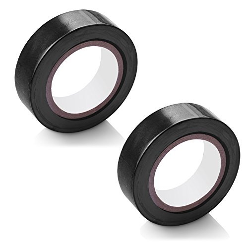 Set 2 Pezzi Nastro Isolante Nero Elettricista Bricolage 1,8cmx5,5cm dfh