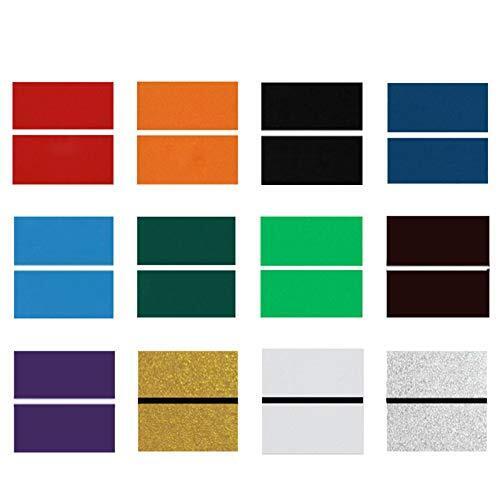 Engraving Blank Materials Double Color Sheet 7" X 11“ X .040” 12 Pieces & 12 ...