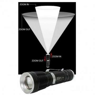 New INTEREX 350LM White Power LED Ultra Mini Flashlight Black