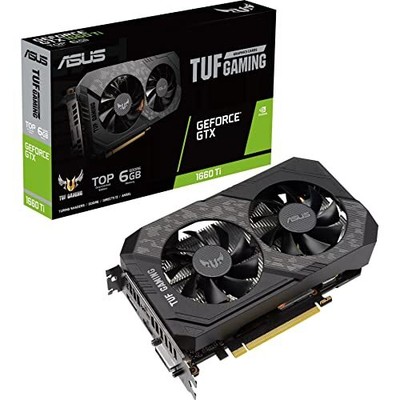 ASUS TUF Gaming GeForce GTX 1660 Ti EVO Video Card TOP Edition 6GB
