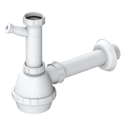 Sifone A Bottiglia Moplen 1 Via Con Attacco Lavastoviglie 1" 1/2 x40 dfh