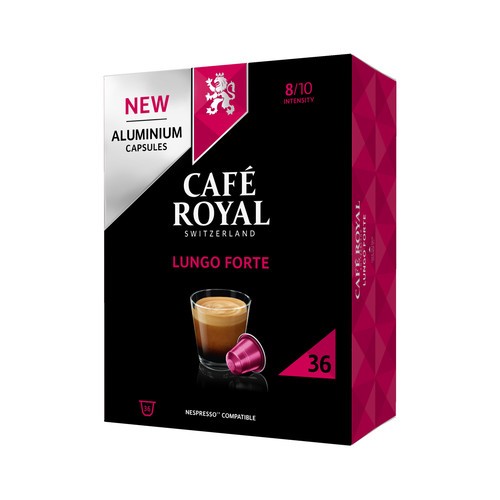CAFE ROYAL Kaffeekapselbox LUNGO FORTE XL BOX 36 Kapseln
