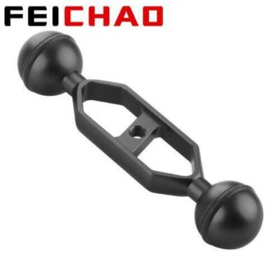 FEICHAO Diving Camera Bracket Mount Clamp Dual Ball Lighting Arm CNC Aluminum