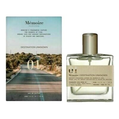 MEMOIRE ARCHIVES DESTINATION UNKNOWN 01 EAU DE PARFUM SPRAY 3.4 Oz / 100 ml NEW