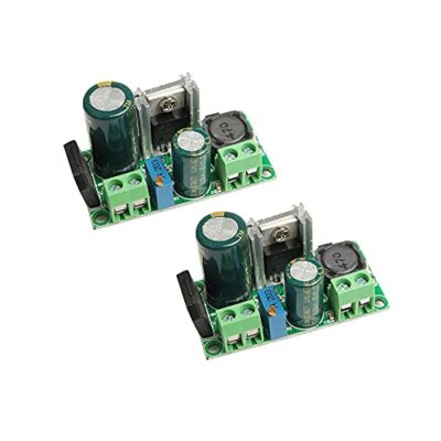 Acxico 2 pcs 3.3V 5V 6V 9V 12V 24V Mini AC DC to DC Buck Step Down Adjustable...