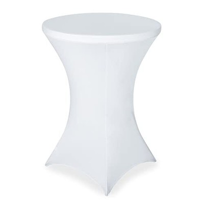 Spandex Table Cover, Cocktail Fitted Tablecloths, Round Highboy Str...