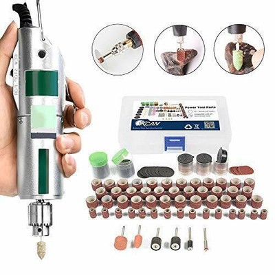 206 Pcs Rotary Tool Accessory Kit 1/8 inch Shank Drill Hobby Sanding fits Multi